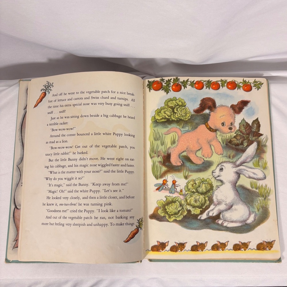 Vintage 1945 The White Bunny and his Magic Nose Lily Duplaix Masha 4th Printing - Picture 5 of 8